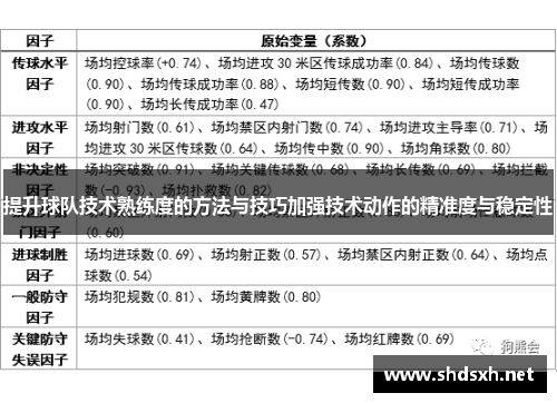 提升球队技术熟练度的方法与技巧加强技术动作的精准度与稳定性